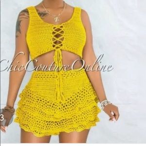 Crochet short set